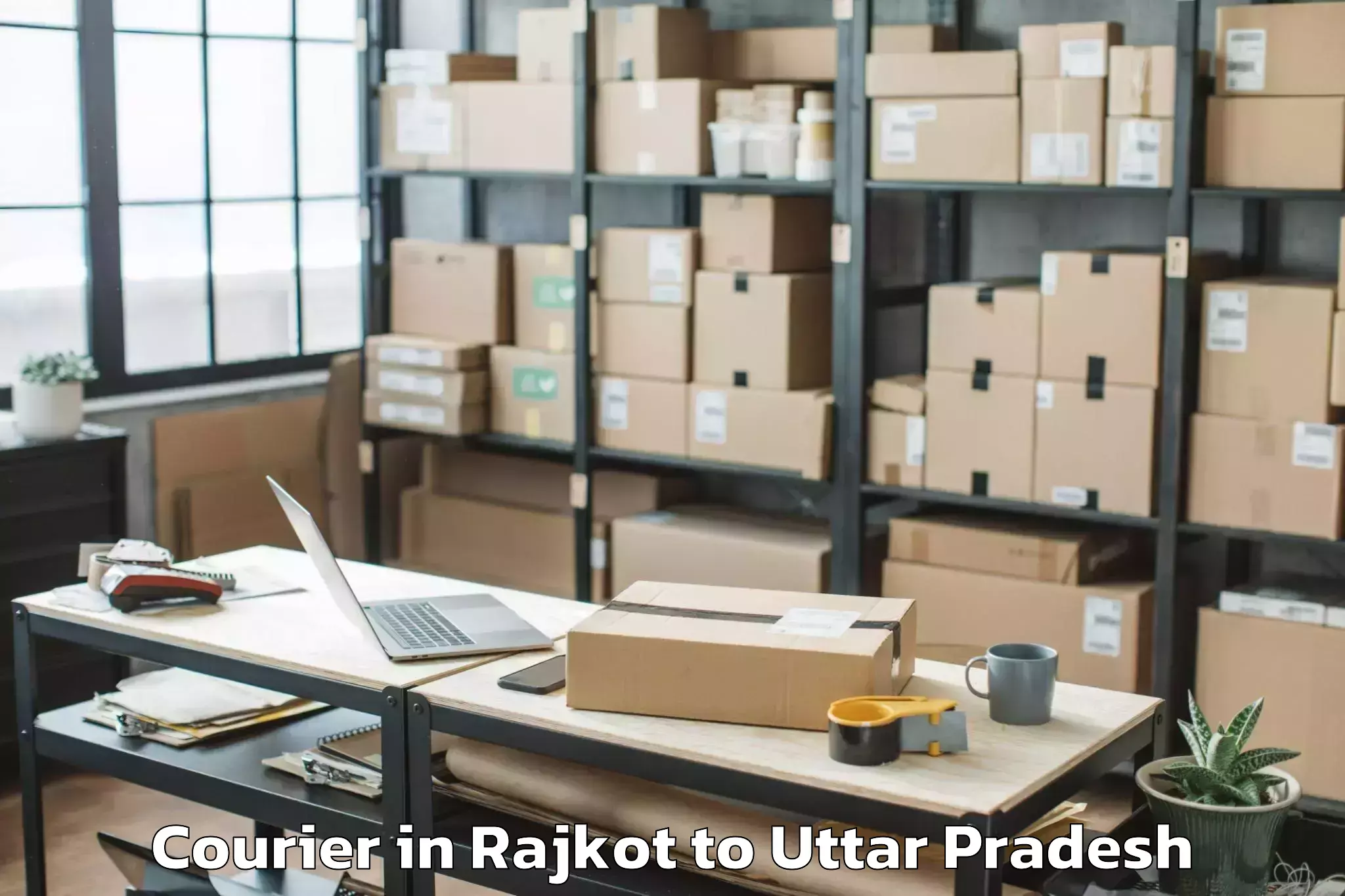 Book Rajkot to Tilhar Courier Online